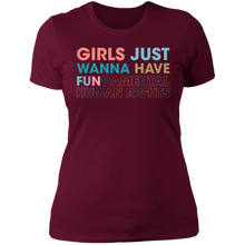 Load image into Gallery viewer, Girls Just Wanna Have Fundamental Human Rights T-shirt
