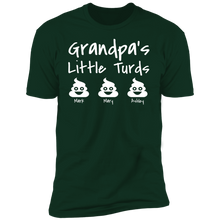 Load image into Gallery viewer, Grandpa's Little Turds Personalized T-shirt