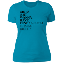 Load image into Gallery viewer, Girls Just Wanna Have Fun Boyfriend T-shirt