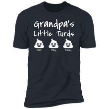 Load image into Gallery viewer, Grandpa's Little Turds Personalized T-shirt