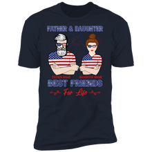 Load image into Gallery viewer, Father And Daughter Best Friends Personalized T-shirt