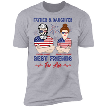 Load image into Gallery viewer, Father And Daughter Best Friends Personalized T-shirt