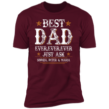 Load image into Gallery viewer, Best Dad Ever Personalized T-shirt