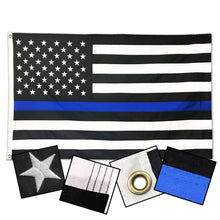Load image into Gallery viewer, Thin Blue Line Flag