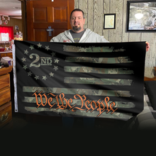 Load image into Gallery viewer, We The People - Camo Orange - 2nd Amendment Flag