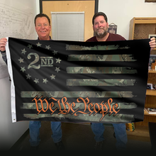 Load image into Gallery viewer, We The People - Camo Orange - 2nd Amendment Flag