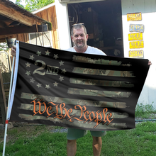 Load image into Gallery viewer, We The People - Camo Orange - 2nd Amendment Flag