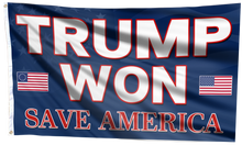 Load image into Gallery viewer, Respect The Look - Trump Won - Save America Flag