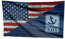 Load image into Gallery viewer, US Navy American Flag