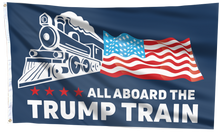Load image into Gallery viewer, All Board The Trump Train Flag