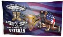 Load image into Gallery viewer, Veteran - Blood, Sweat and Tears Flag