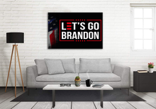 Load image into Gallery viewer, Let&#39;s Go Brandon USA Deluxe Landscape Canvas 1.5in Frame