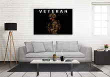 Load image into Gallery viewer, USA Veteran Deluxe Landscape Canvas 1.5in Frame