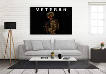 Load image into Gallery viewer, USA Veteran Deluxe Landscape Canvas 1.5in Frame