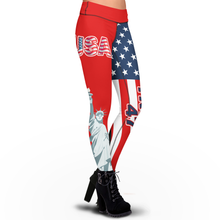 Load image into Gallery viewer, Pre-Release Limited Edition Trump 47 USA Flag - Sublimation Leggings