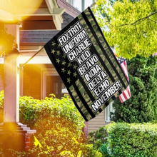 Load image into Gallery viewer, Foxtrot Uniform Charlie Kilo Phonetics House Flag