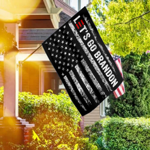 Load image into Gallery viewer, Let's Go Brandon Black and White USA House Flag