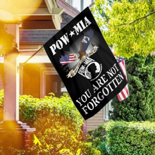 Load image into Gallery viewer, POW-MIA House Flag