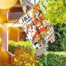 Load image into Gallery viewer, Fall For Jesus House Flag (RTL)