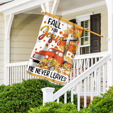 Load image into Gallery viewer, Fall For Jesus House Flag (RTL)