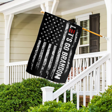 Load image into Gallery viewer, Let's Go Brandon Black and White USA House Flag