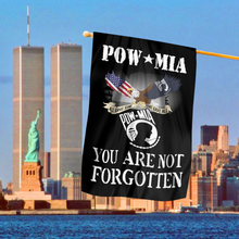Load image into Gallery viewer, POW-MIA House Flag