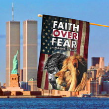 Load image into Gallery viewer, Faith Over Fear House Flag