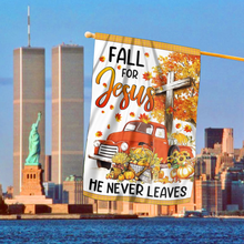 Load image into Gallery viewer, Fall For Jesus House Flag (RTL)