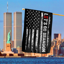 Load image into Gallery viewer, Let's Go Brandon Black and White USA House Flag