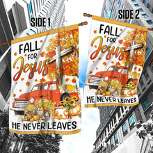 Load image into Gallery viewer, Fall For Jesus House Flag (RTL)