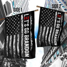 Load image into Gallery viewer, Let's Go Brandon Black and White USA House Flag
