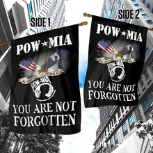 Load image into Gallery viewer, POW-MIA House Flag
