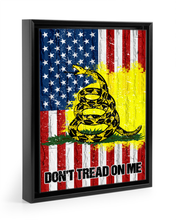 Load image into Gallery viewer, Don&#39;t Tread On Me USA Deluxe Portrait Canvas 1.5in Frame