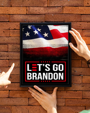 Load image into Gallery viewer, Let&#39;s Go Brandon USA Deluxe Portrait Canvas 1.5in Frame