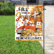 Load image into Gallery viewer, Fall For Jesus House Flag (RTL)