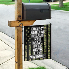 Load image into Gallery viewer, Foxtrot Uniform Charlie Kilo Phonetics House Flag