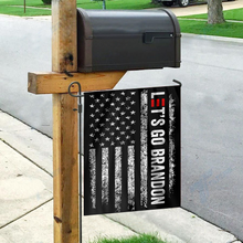 Load image into Gallery viewer, Let's Go Brandon Black and White USA House Flag