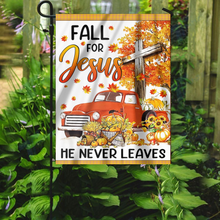 Load image into Gallery viewer, Fall For Jesus House Flag (RTL)