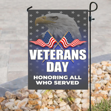 Load image into Gallery viewer, Veterans Day - Honoring All Who Served House Flag