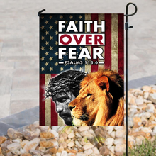 Load image into Gallery viewer, Faith Over Fear House Flag