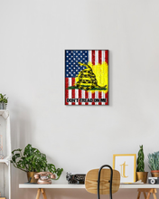 Load image into Gallery viewer, Don&#39;t Tread On Me USA Deluxe Portrait Canvas 1.5in Frame