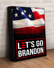 Load image into Gallery viewer, Let&#39;s Go Brandon USA Deluxe Portrait Canvas 1.5in Frame