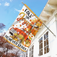 Load image into Gallery viewer, Fall For Jesus House Flag (RTL)