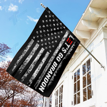 Load image into Gallery viewer, Let's Go Brandon Black and White USA House Flag