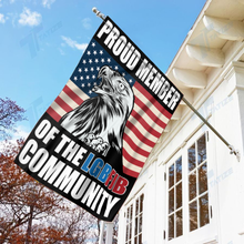 Load image into Gallery viewer, Proud Member of the LGBFJB Community House Flag