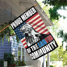 Load image into Gallery viewer, Proud Member of the LGBFJB Community House Flag
