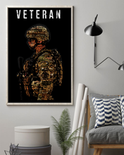 Load image into Gallery viewer, USA Veteran Deluxe Portrait Canvas 1.5in Frame