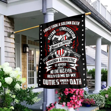 Load image into Gallery viewer, Duties Under This Oath House Flag