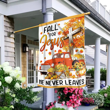 Load image into Gallery viewer, Fall For Jesus House Flag (RTL)