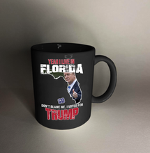 Load image into Gallery viewer, Yeah! I Live In Florida 11 oz. Black Mug